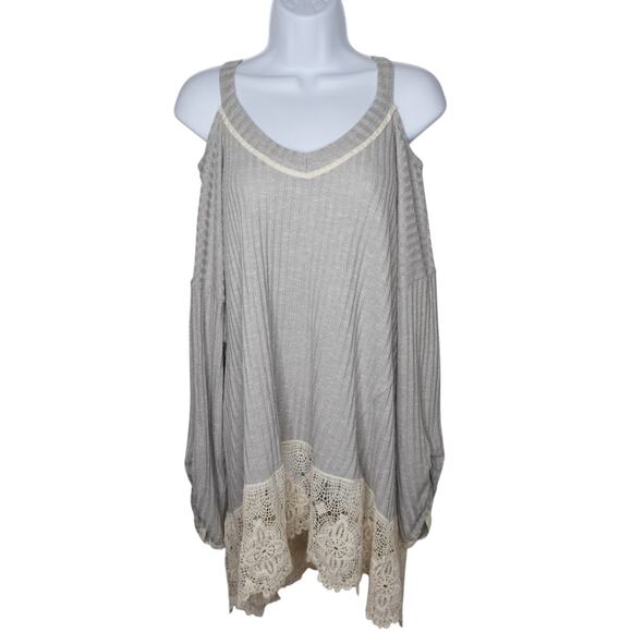 Style & Co‎ Top Womens XXL Boho Coquette Dainty Crochet Knit Cottagecore Vintage - Picture 2 of 10